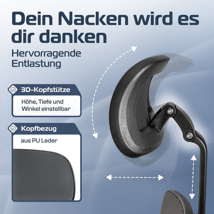 CLOUVOU CleverSeat - Ergonomischer Bürostuhl "Zeitloses Design trifft auf unschlagbare Qualität" - Clouvou 