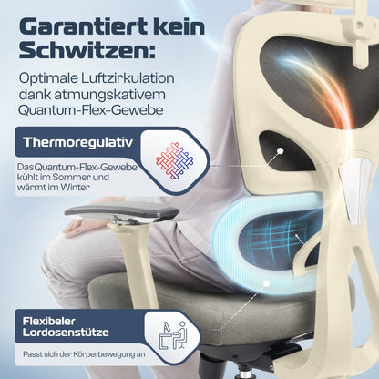 CLOUVOU ProSeat – Ergonomischer Bürostuhl "Maximaler Komfort, den ganzen Tag" - Clouvou