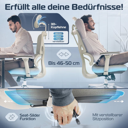 CLOUVOU ProSeat – Ergonomischer Bürostuhl "Maximaler Komfort, den ganzen Tag" - Clouvou